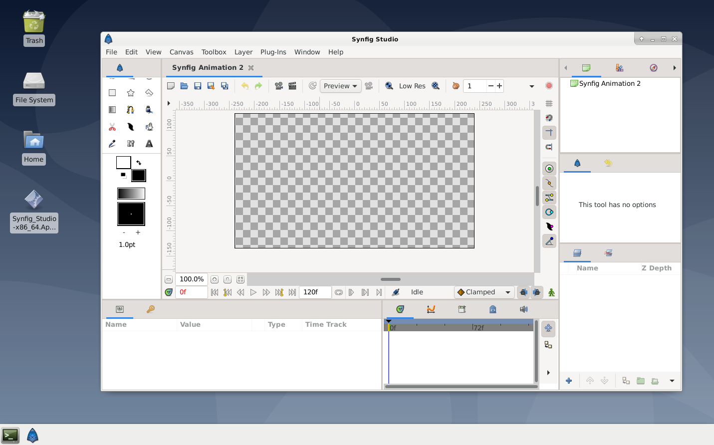 Synfig working on Debian 10